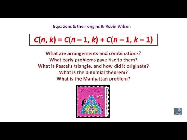 Counting Problems - Combinations and Pascal's Triangle Identity C(n, k) = C(n − 1, k) + C(n − 1, k − 1)