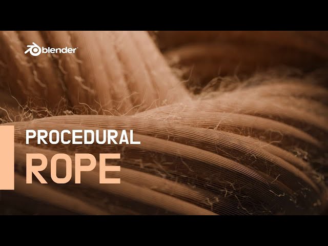 Blender Tutorial - Procedural Rope in Geometry Nodes
