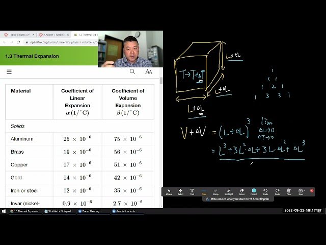 Thermal Physics Introduction - Lecture 2