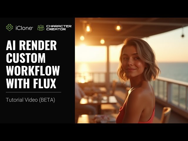 AI Render Custom Workflow with FLUX - iClone and CC Tutorial