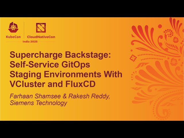 Supercharge Backstage - Self-Service GitOps Staging Environments with VCluster and FluxCD