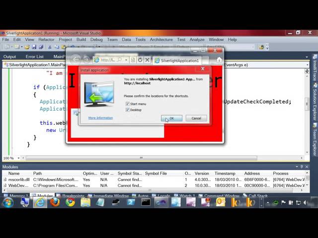 Silverlight for In-Browser, Out-of-Browser, and Elevated Applications