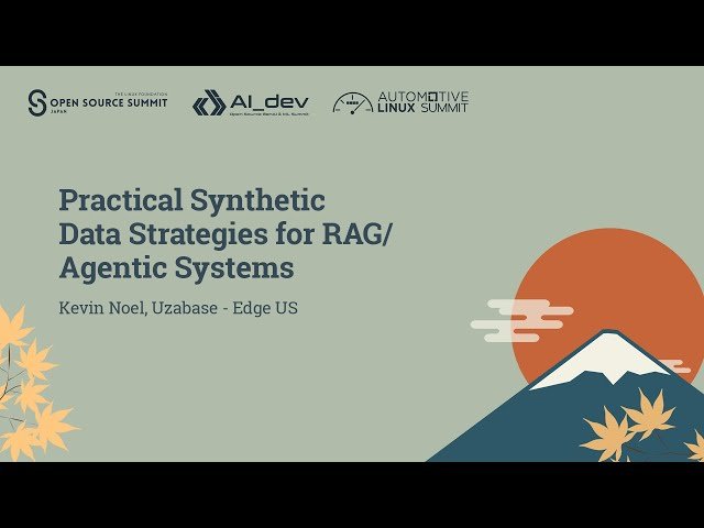 Practical Synthetic Data Strategies for RAG/Agentic Systems