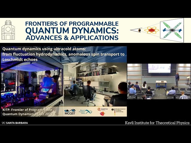 Quantum Dynamics Using Ultracold Atoms - From Fluctuation Hydrodynamics, Anomalous Spin Transport to Loschmidt Echoes