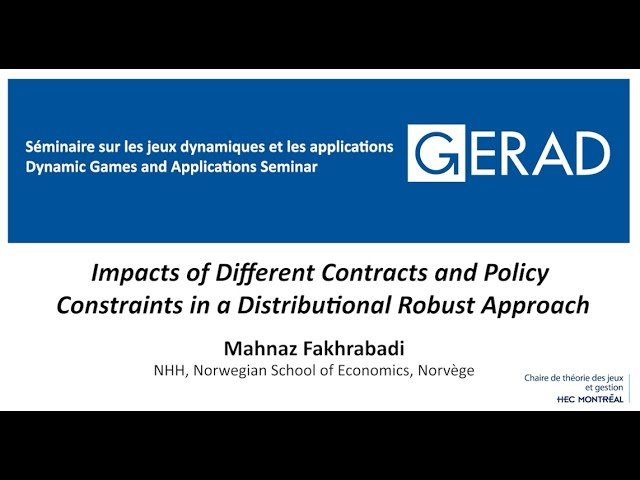Impacts of Different Contracts and Policy Constraints in a Distributional Robust Approach
