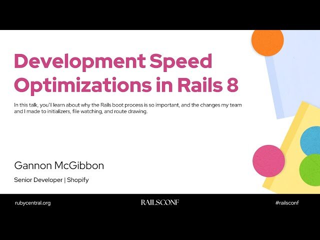 Development Speed Optimizations in Rails 8