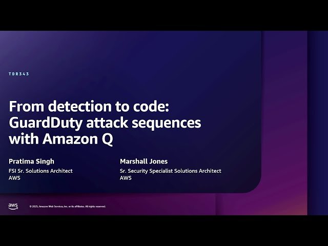 From Detection to Code - GuardDuty Attack Sequences with Amazon Q