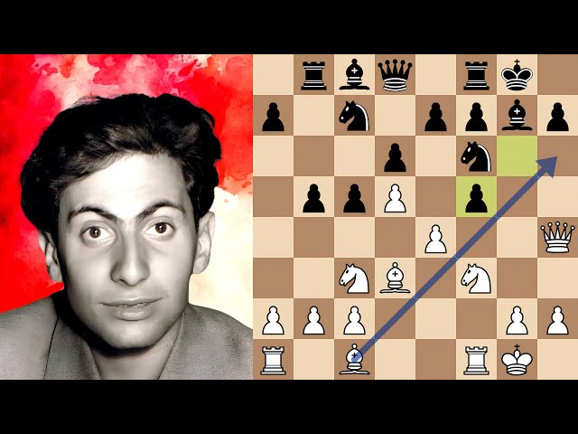Mikhail Tal's Austrian Attack in the Pirc Defense - A 22-Move Victory