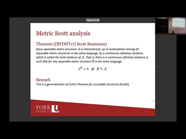 Definability and Scott Rank in Separable Metric Structures