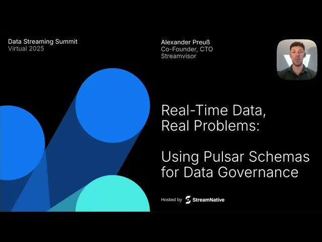 Real-Time Data, Real Problems - Using Pulsar Schemas for Data Governance
