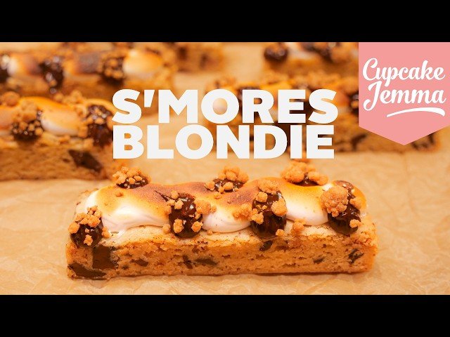 Free Video: S'mores Blondie with Torched Marshmallow from CupcakeJemma ...