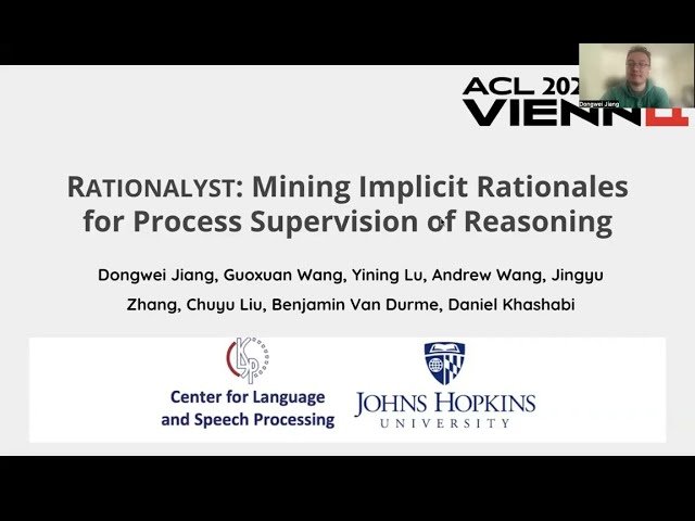 RATIONALYST - Mining Implicit Rationales for Process Supervision of Reasoning