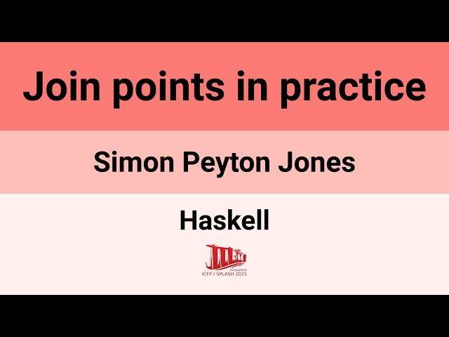 Join Points in Practice