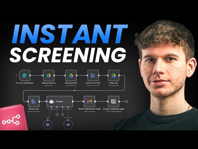I Built an AI Agent That Screens 1000 Resumes in Minutes - n8n Tutorial