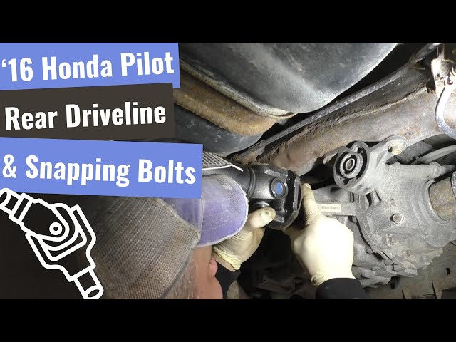 2016 Honda Pilot Rear Driveline Repair - Broken Bolts and Aftermarket Catalytic Converters
