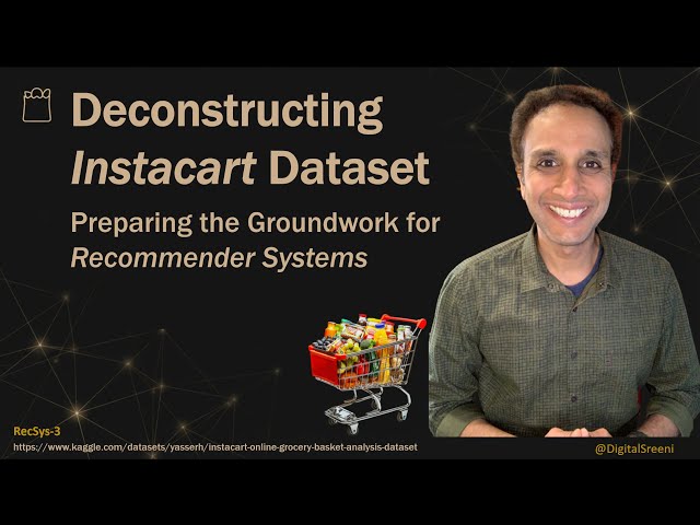 Understanding Instacart Dataset - Before Building Recommender Systems