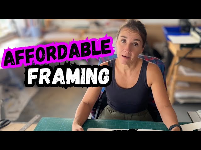 Affordable Framing for Your Artwork - DIY Custom Mat Cutting and Professional Mounting Tutorial