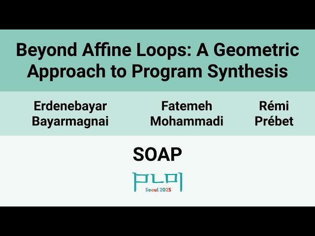 Beyond Affine Loops - A Geometric Approach to Program Synthesis