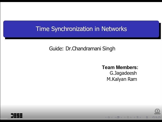 Time Synchronization in Networks