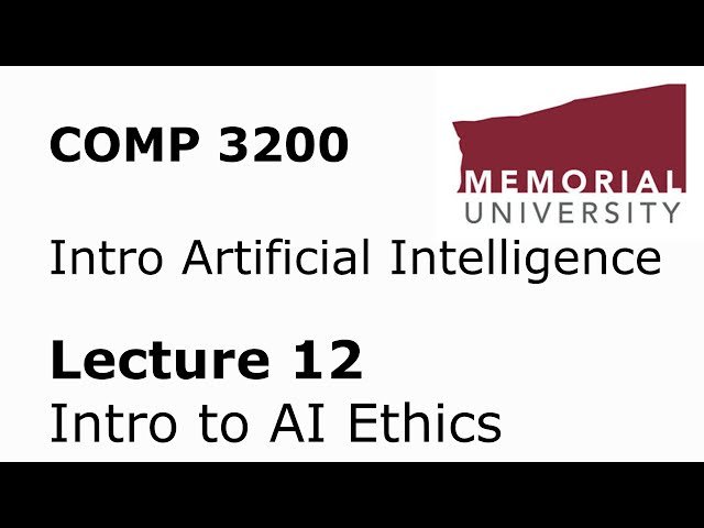 Introduction to AI Ethics - Lecture 12