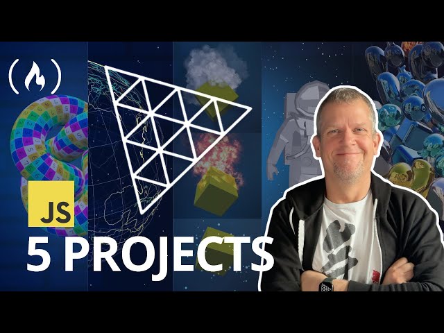 JavaScript Tutorial with Three.js - 5 Projects for Beginners