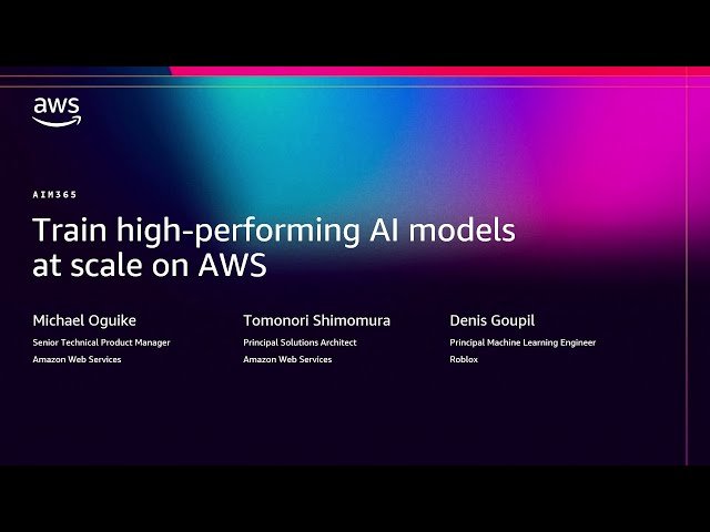 Train High-Performing AI Models at Scale on AWS