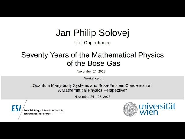 Seventy Years of the Mathematical Physics of the Bose Gas