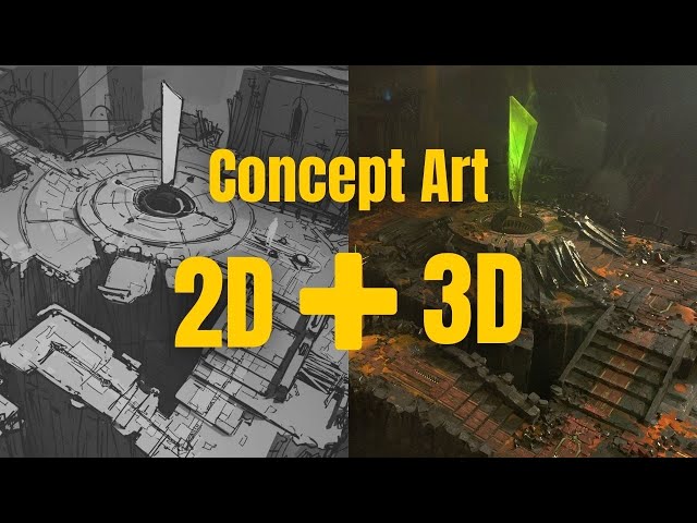 From 3D to 2D Concept Art - Digital Art Tutorial