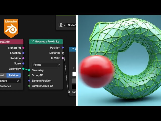 GeoNodes - Use Proximity Node for Dynamic Fun for Beginners