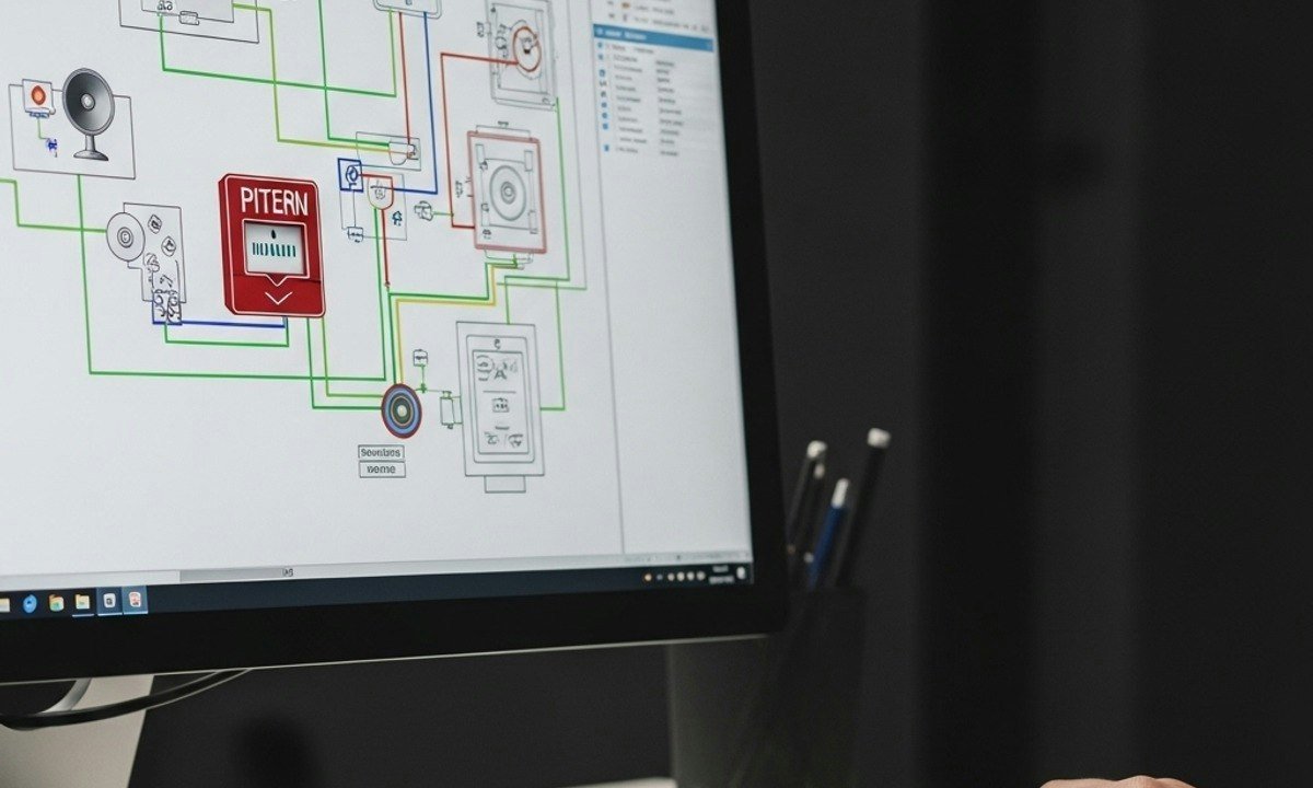 Master Fire Alarm Layout & Wiring Design in AutoCAD