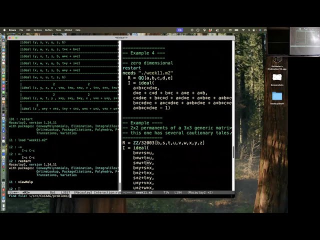 Computational Commutative Algebra and Computational Algebraic Geometry - Lecture 11