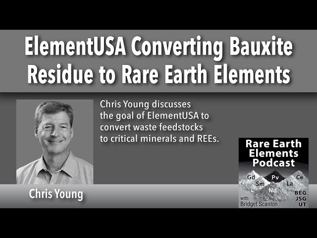 ElementUSA - Converting Bauxite Residue to Rare Earth Elements