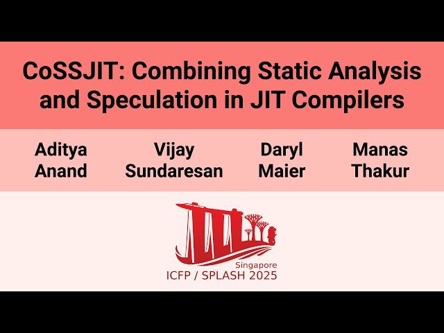 CoSSJIT - Combining Static Analysis and Speculation in JIT Compilers