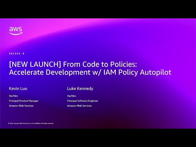From Code to Policies - Accelerate Development with IAM Policy Autopilot