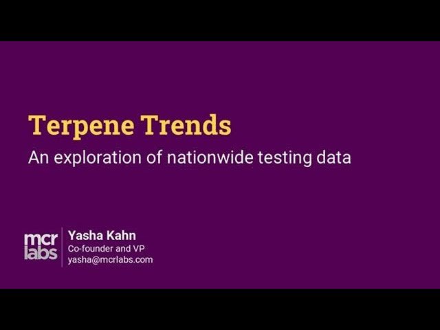 Terpene Trends - An Exploration of Nationwide Testing Data