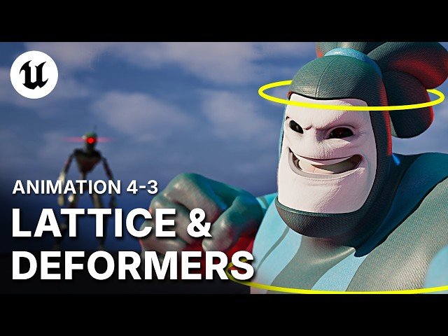 Cartoony Animation - UE5 GPU Deformers (Sculpt and Lattice)