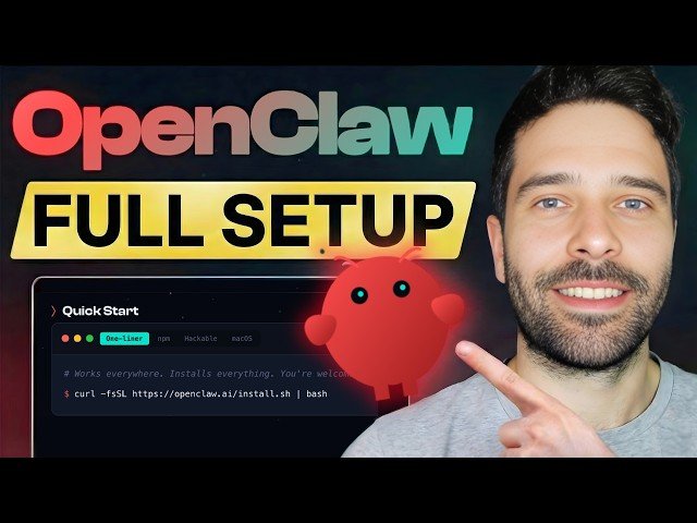 OpenClaw Full Tutorial for Beginners - How to Setup Your First AI Agent (ClawdBot)