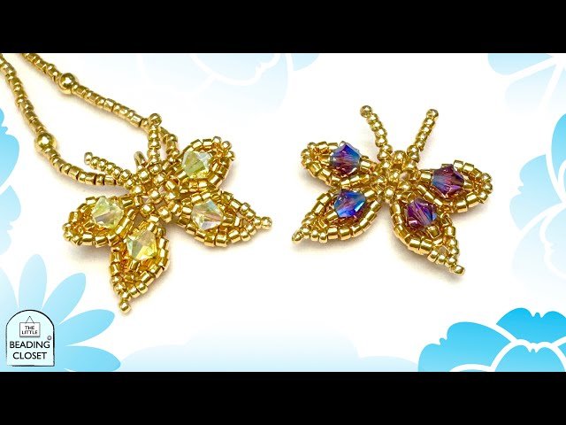 Learn How to Make Beaded Butterflies with Sparkling 4mm Bicone Crystal Wings