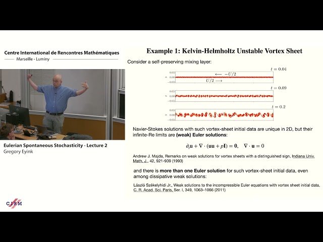 Eulerian Spontaneous Stochasticity - Lecture 2