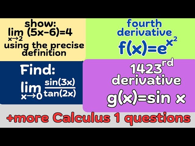 Solutions from My First Calculus 1 Exam