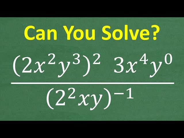 Simplifying Complex Algebraic Expressions with Exponents