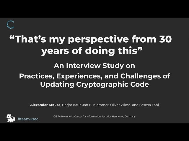 An Interview Study on Practices, Experiences, and Challenges of Updating Cryptographic Code