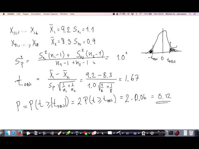 T-Test: Fundamentals and Applications - Lecture 9