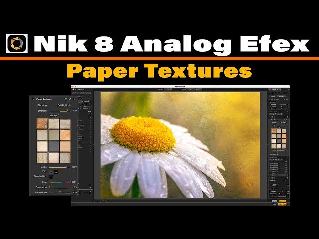 Paper Texture Is Here - Analog Efex in Nik 8.2