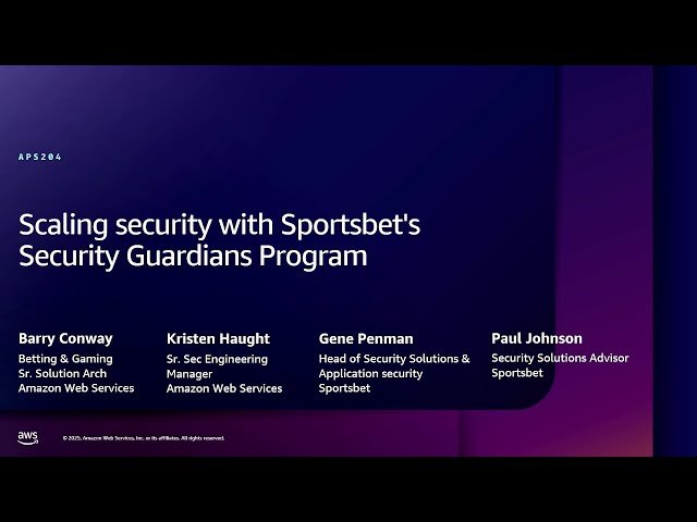 Scaling Security with Sportsbet's Security Guardians Program