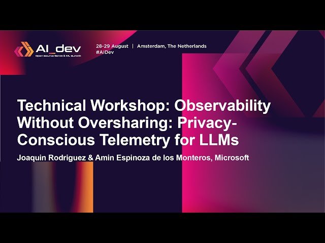 Observability Without Oversharing - Privacy-Conscious Telemetry for LLMs