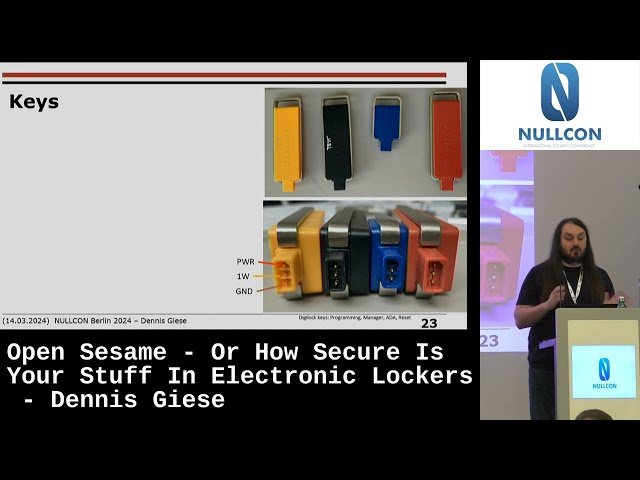 Open Sesame - How Secure Are Electronic Lockers? - Nullcon Berlin 2024