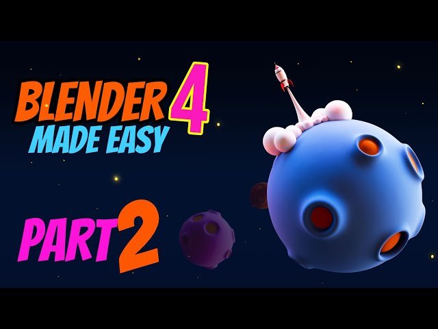 Blender 4 for Absolute Beginners - Comprehensive Guide Part 2: Rocket Modeling and Rendering