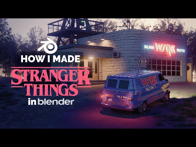 Stranger Things Animation in Blender - 3D Modeling Process