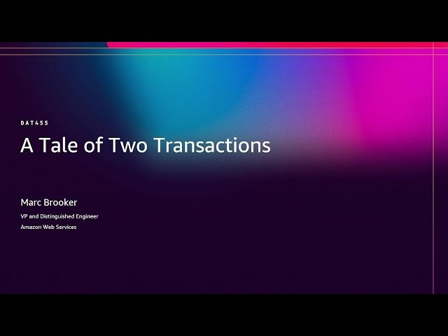 A Tale of Two Transactions - Amazon Aurora DSQL vs PostgreSQL Database Processing - DAT455
